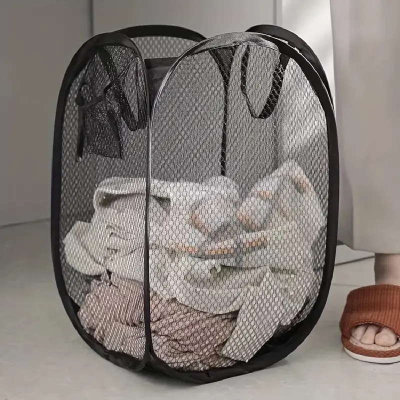 Foldable Mesh Laundry Basket