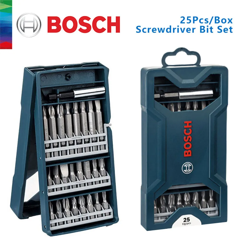 BOSCH 25PCS Electric Srewdriver Set Hand Tool Kit Home DIY Drill