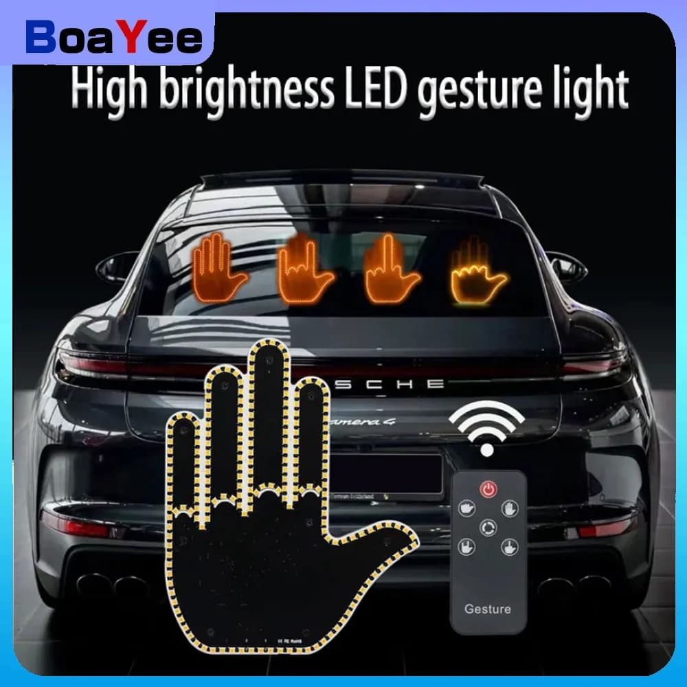 Car Finger Light With Remote Control Cool Funny Led Lighting Road