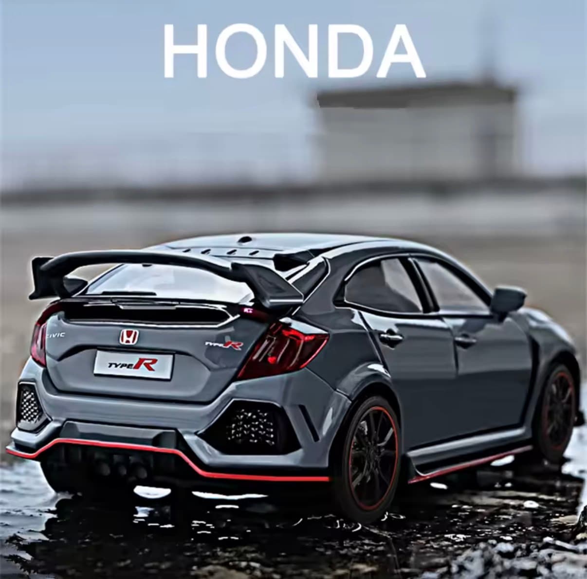 1:32 HONDA CIVIC TYPE-R Alloy Car Model Diecasts & Toy Vehicles Metal Sports Car Model Sound and Light Collection Childrens Gift