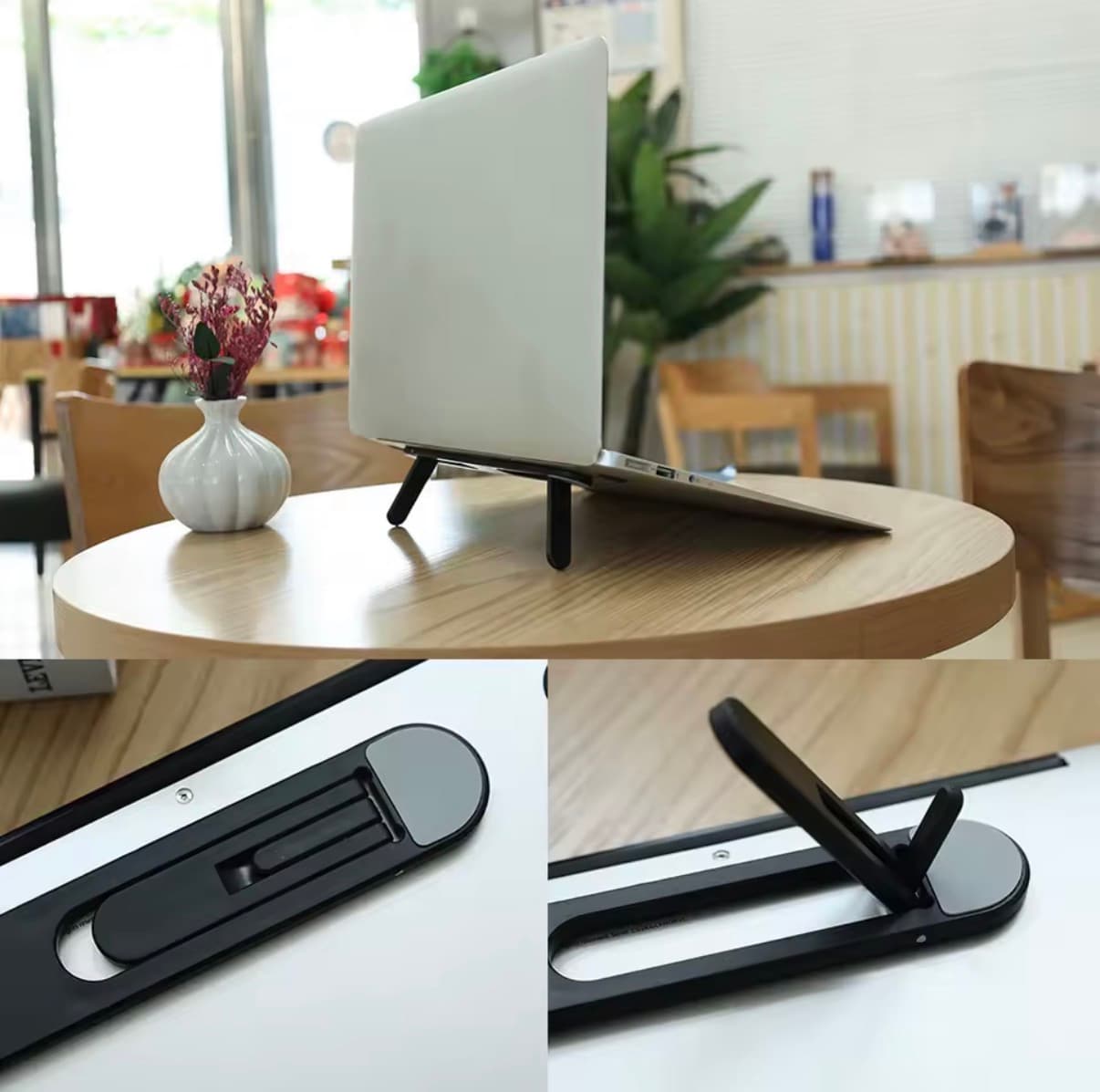 Universal Laptop Stand for All Notebooks - Compatible with MacBook Pro 13/15, MacBook Air, Lenovo, Samsung/More