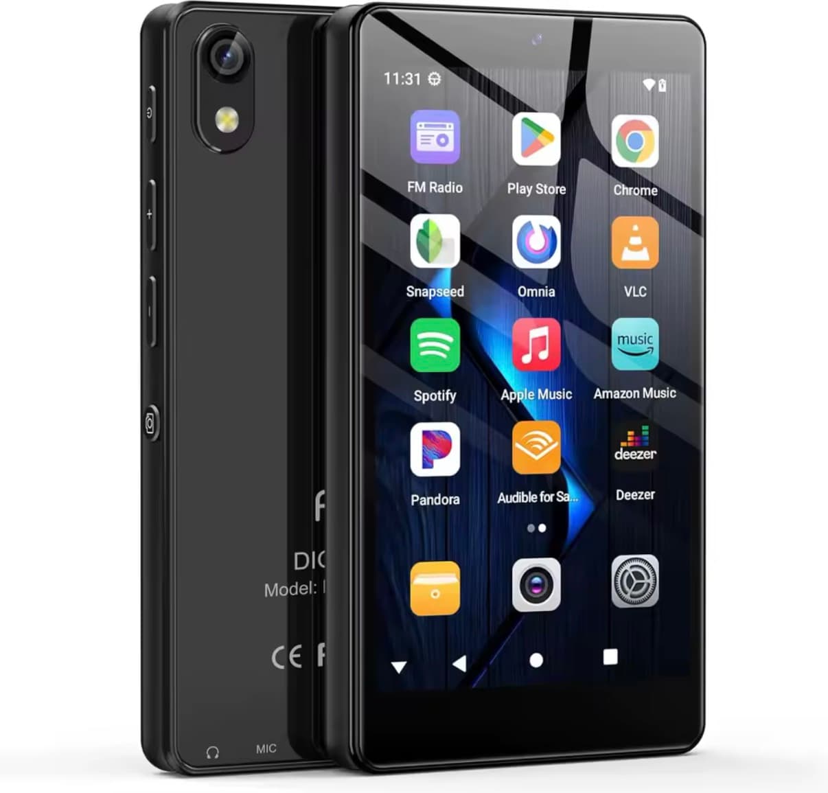 32GB/96GB MP3 Player with Bluetooth and Camera, Android 13 with 4" Touchscreen and Speaker, 4GB RAM & 32GB ROM with Spotify