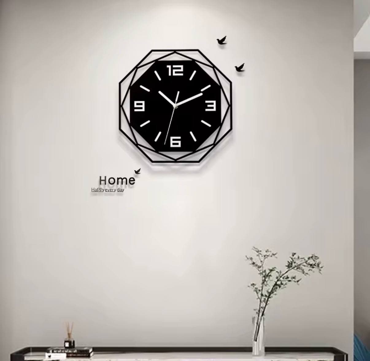 Modern minimalist decorative wall clock silent acrylic material minimalist personality atmospheric art quartz clock